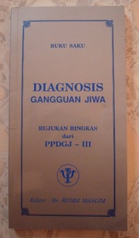 Buku Saku Diagnosis gangguan jiwa