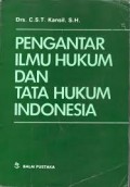 pengantar ilmu hukum dan tata hukum indonesia