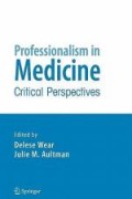 Profesionalism ini medicine : critical perspectives